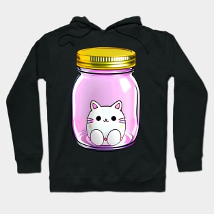 Lilac Dream: Meowracle in a Crystal Jar Hoodie